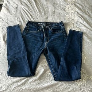 American Eagle dark super high-rise jagging 6Long